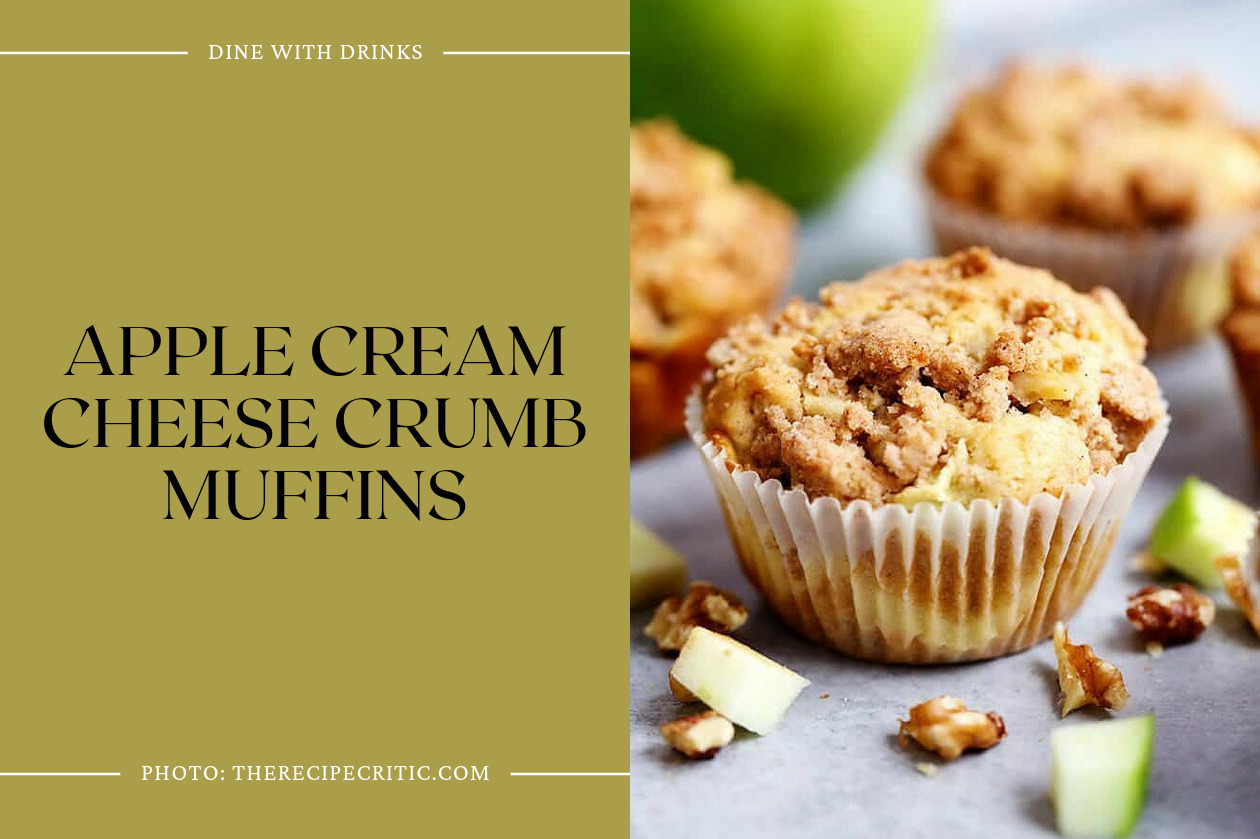 Apple Cream Cheese Crumb Muffins