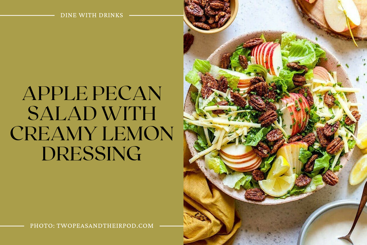 Apple Pecan Salad With Creamy Lemon Dressing