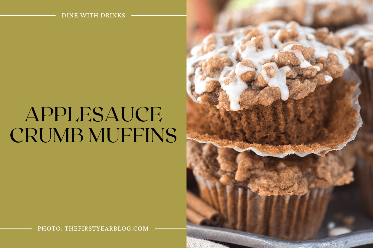 Applesauce Crumb Muffins