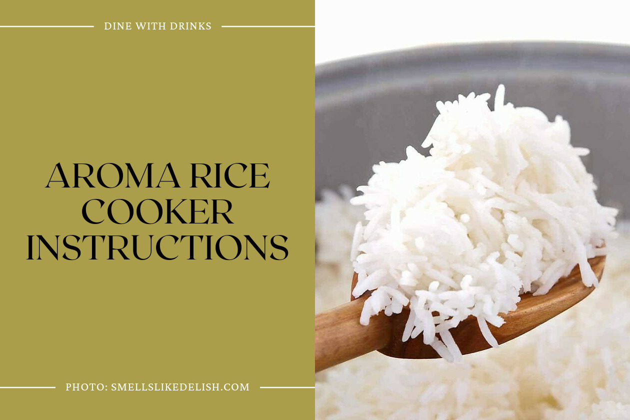 Aroma Rice Cooker Instructions