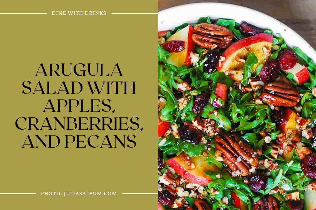 Arugula Salad With Apples, Cranberries, And Pecans
