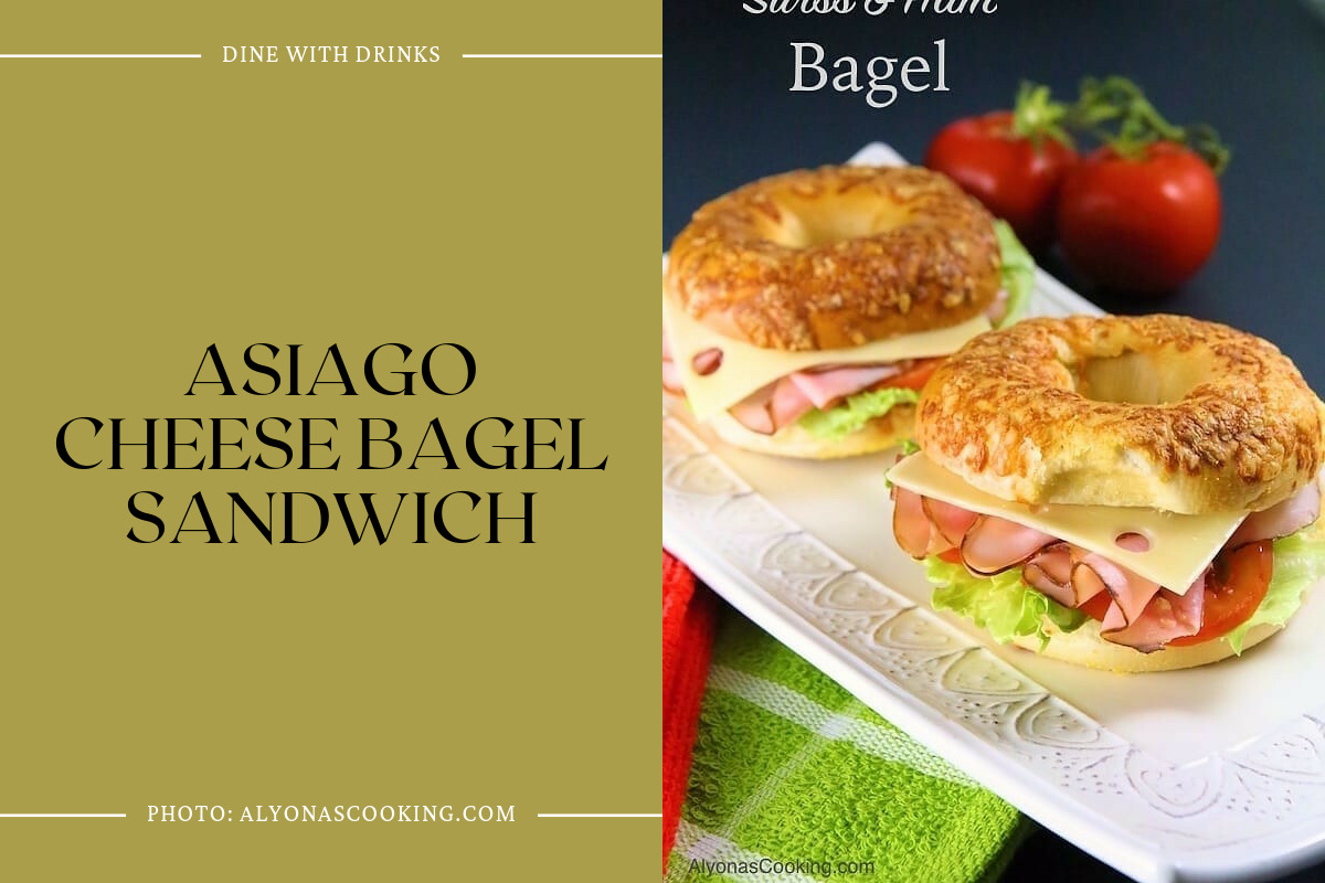 Asiago Cheese Bagel Sandwich