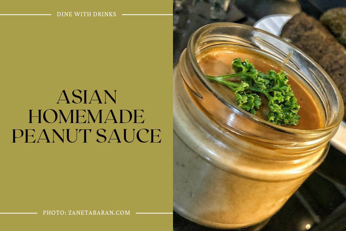 Asian Homemade Peanut Sauce