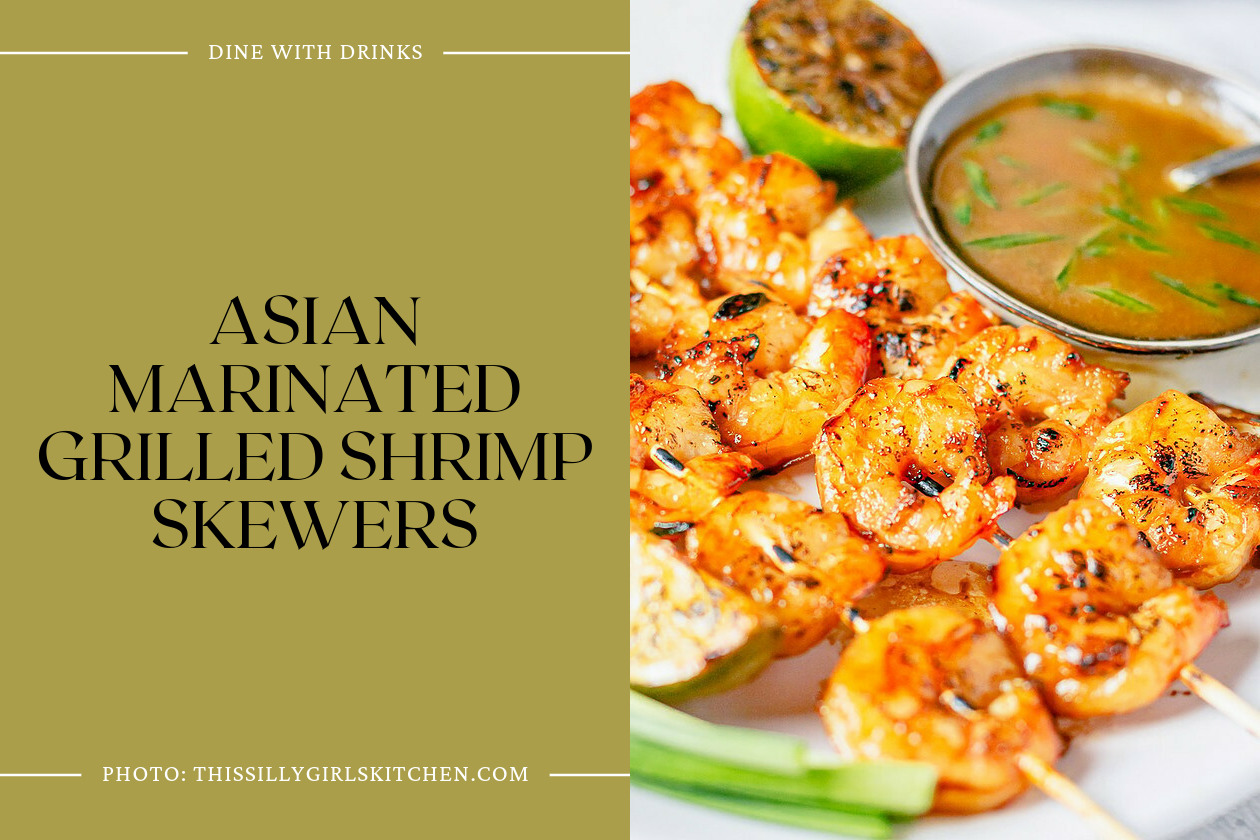 Asian Marinated Grilled Shrimp Skewers