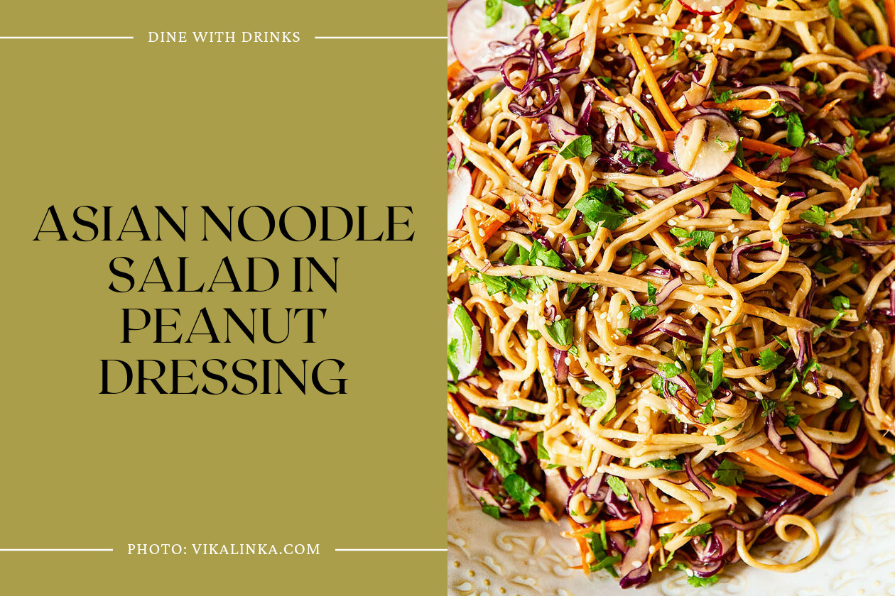 Asian Noodle Salad In Peanut Dressing