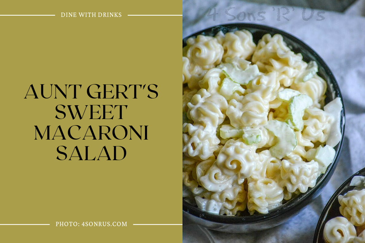 Aunt Gert's Sweet Macaroni Salad