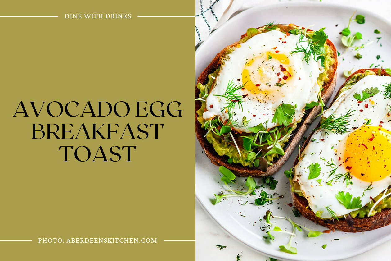 Avocado Egg Breakfast Toast