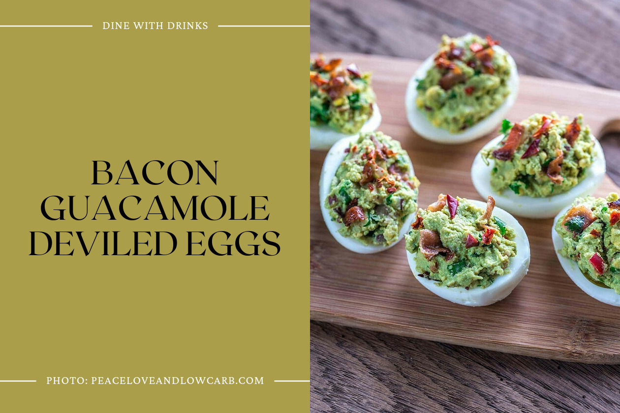 Bacon Guacamole Deviled Eggs