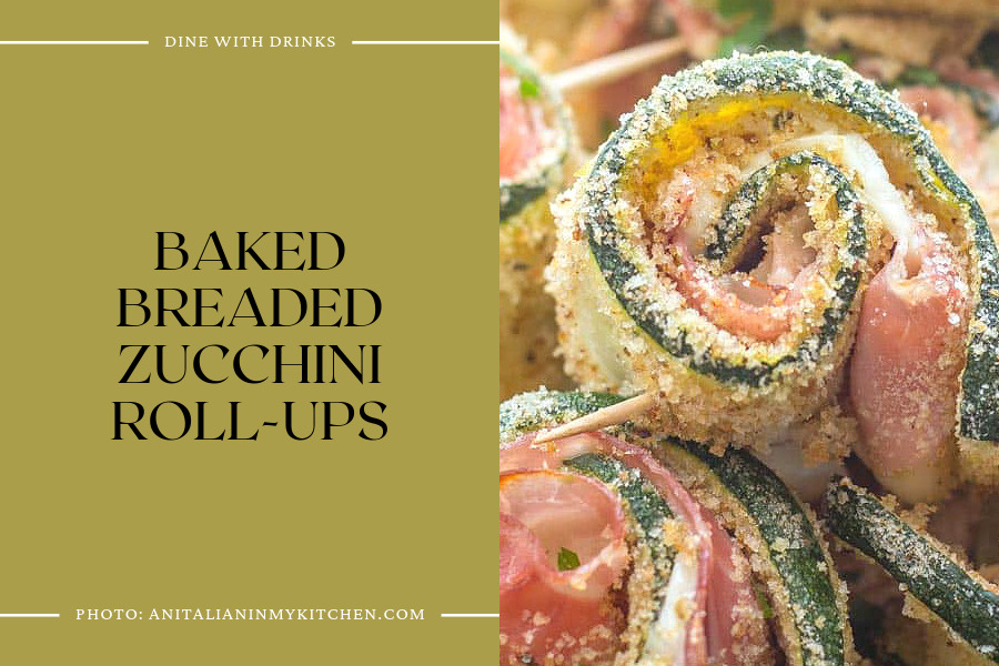 Baked Breaded Zucchini Roll-Ups