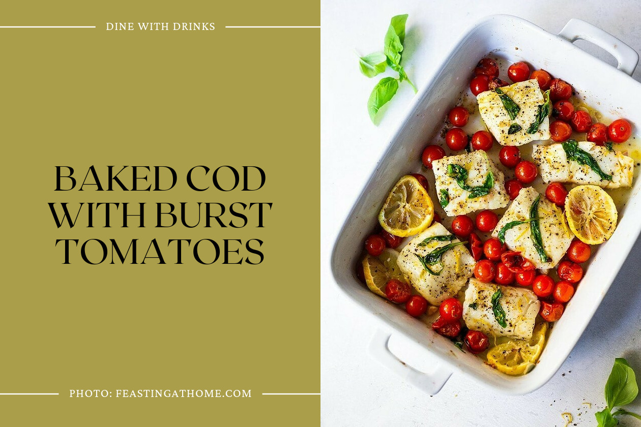 Baked Cod With Burst Tomatoes