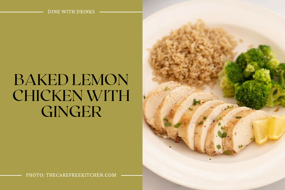 Baked Lemon Chicken With Ginger