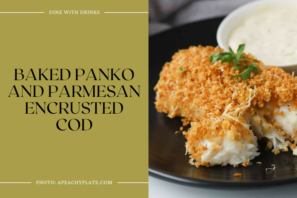 Baked Panko And Parmesan Encrusted Cod