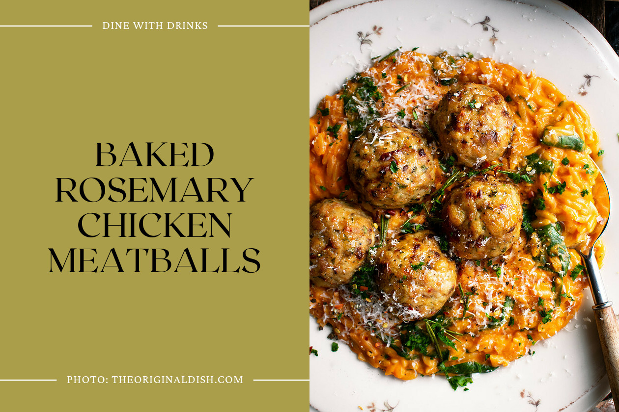 Baked Rosemary Chicken Meatballs