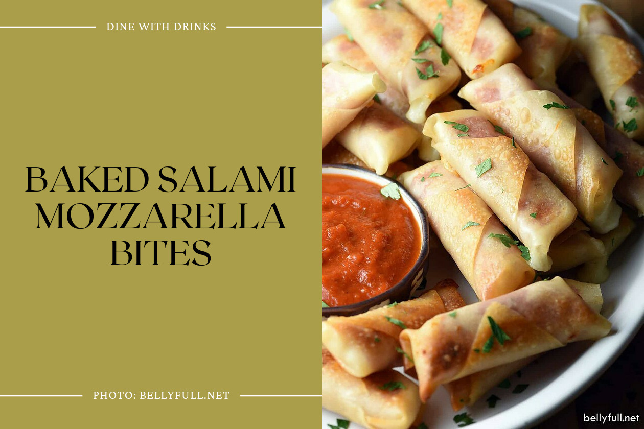 Baked Salami Mozzarella Bites