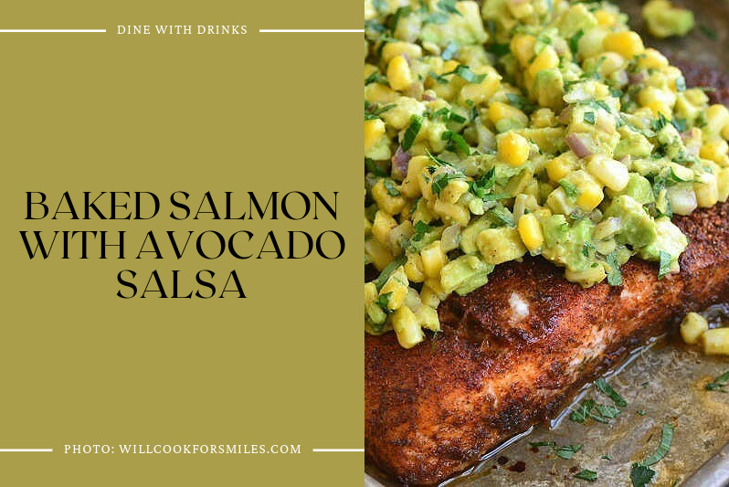 Baked Salmon With Avocado Salsa