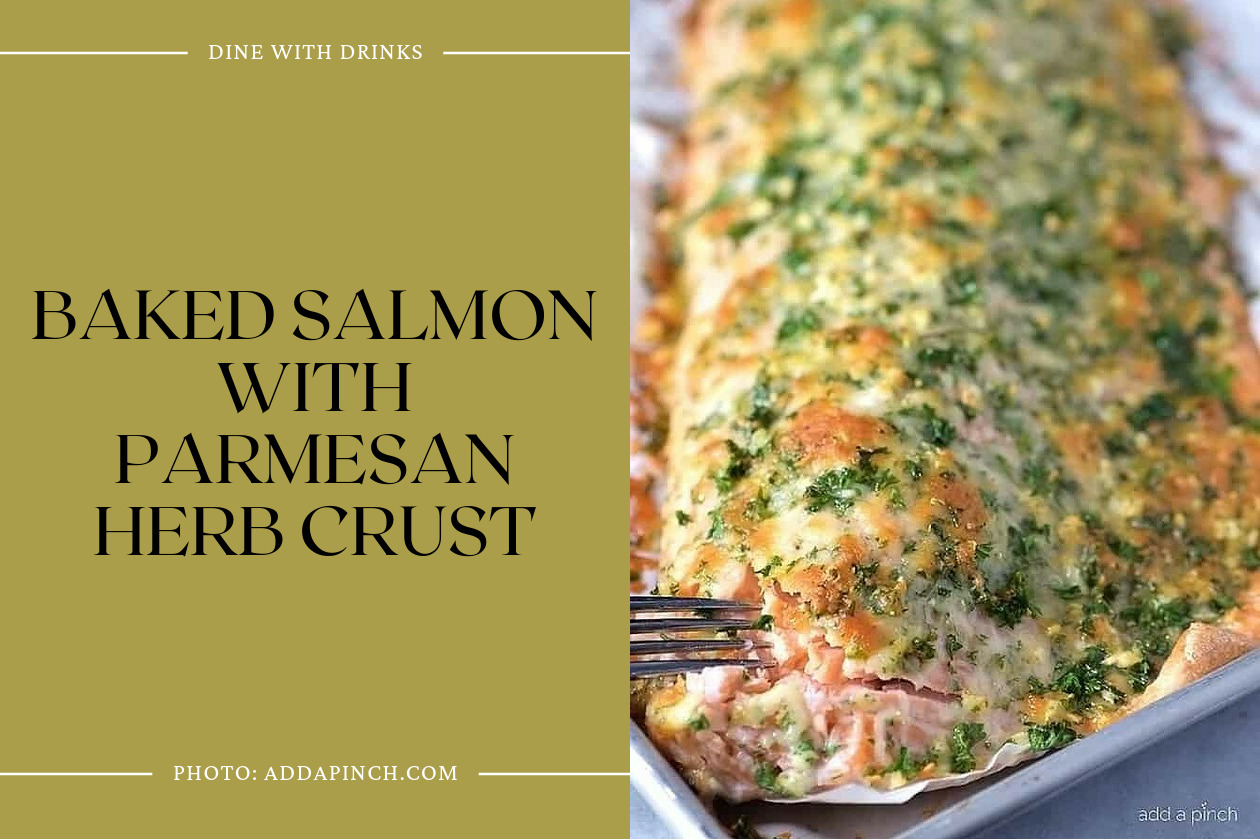 Baked Salmon With Parmesan Herb Crust