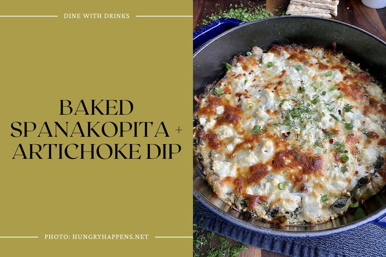 Baked Spanakopita + Artichoke Dip
