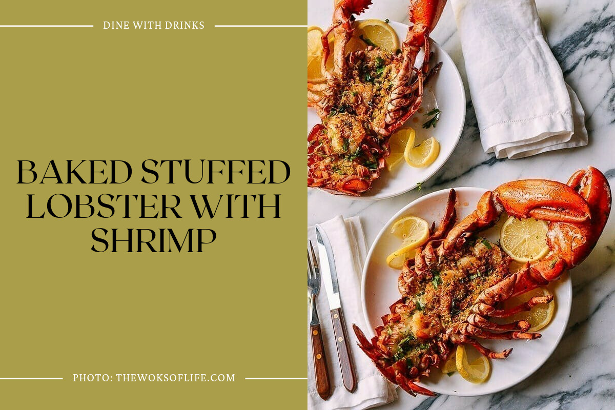 Baked Stuffed Lobster With Shrimp