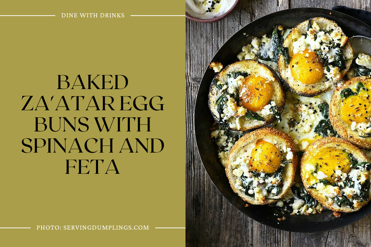 Baked Za'atar Egg Buns With Spinach And Feta