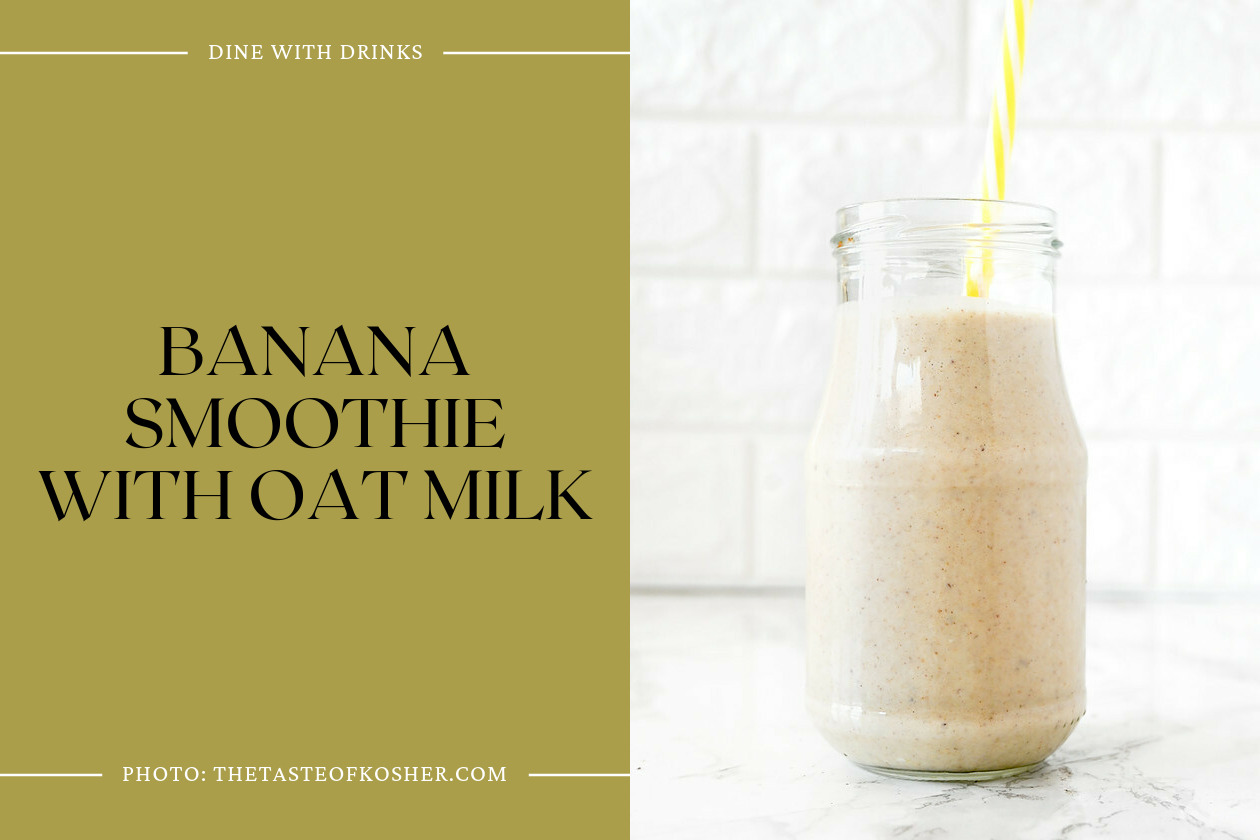 Banana Smoothie With Oat Milk