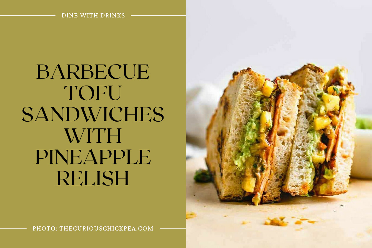 Barbecue Tofu Sandwiches With Pineapple Relish