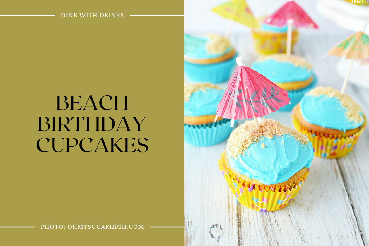Beach Birthday Cupcakes