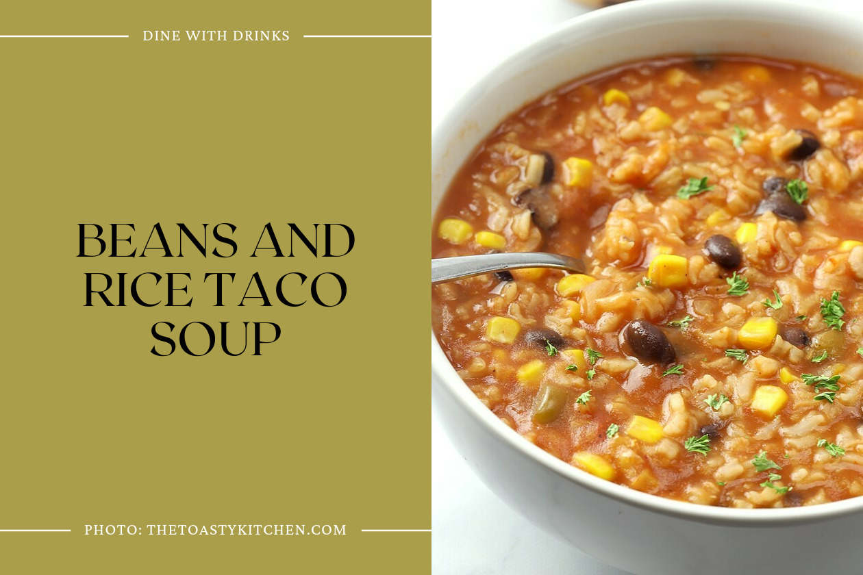 Beans And Rice Taco Soup