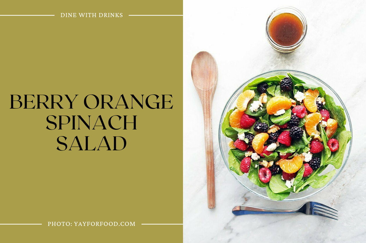 Berry Orange Spinach Salad
