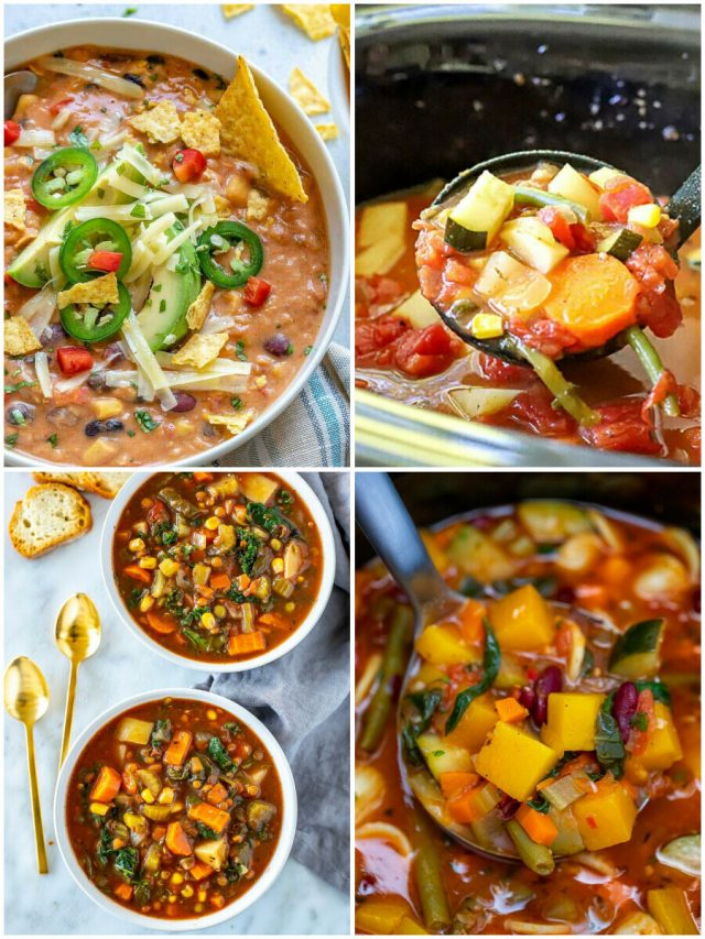 18 Vegetarian Crockpot Soup Recipes That'Ll Warm Your Soul!