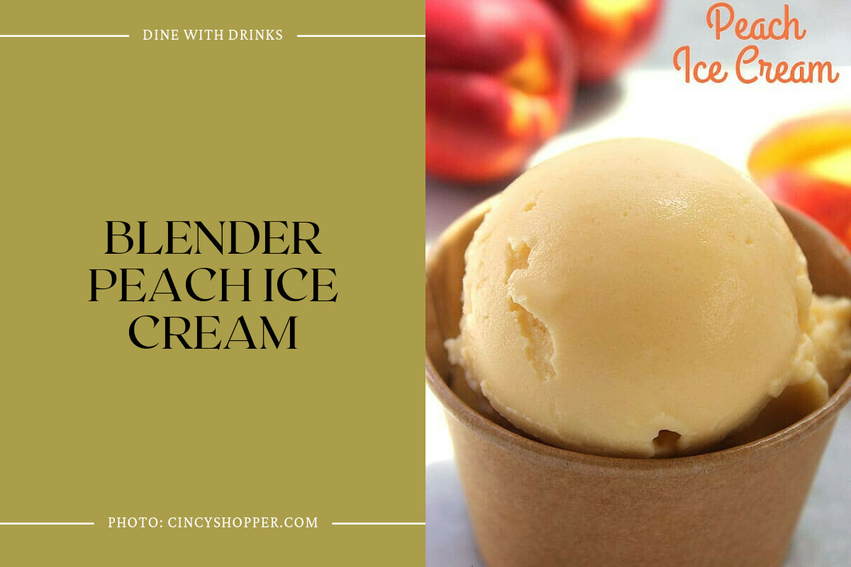 Blender Peach Ice Cream