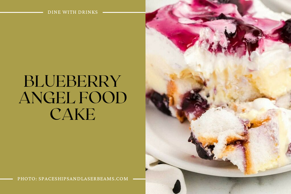 Blueberry Angel Food Cake
