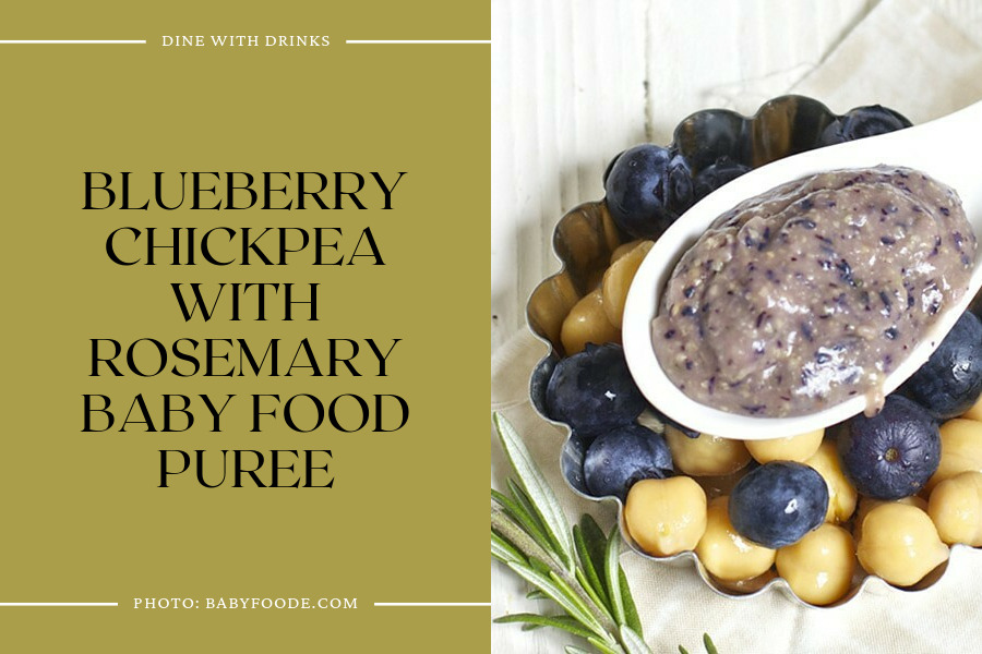 Blueberry Chickpea With Rosemary Baby Food Puree