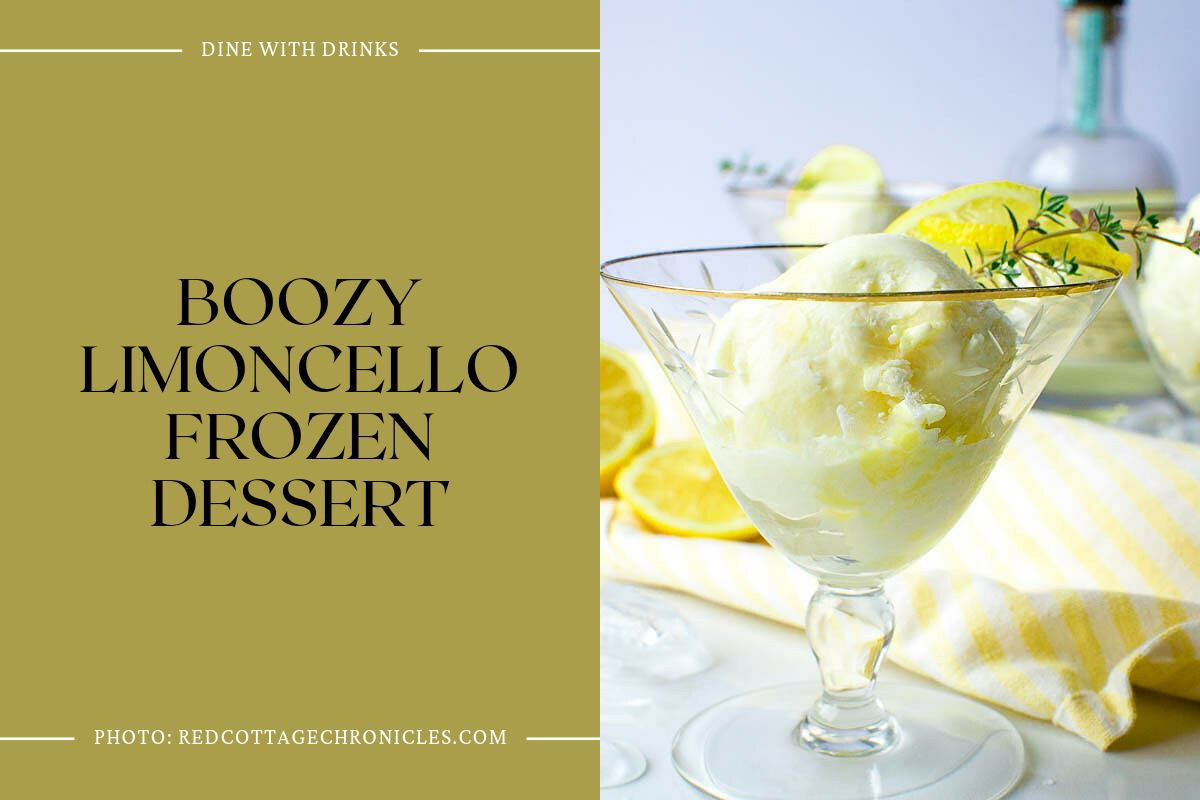 Boozy Limoncello Frozen Dessert