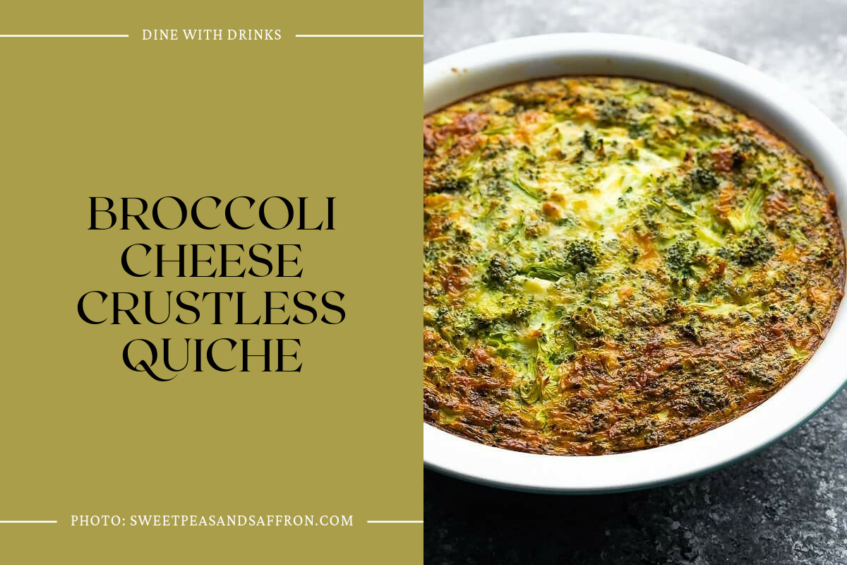 Broccoli Cheese Crustless Quiche