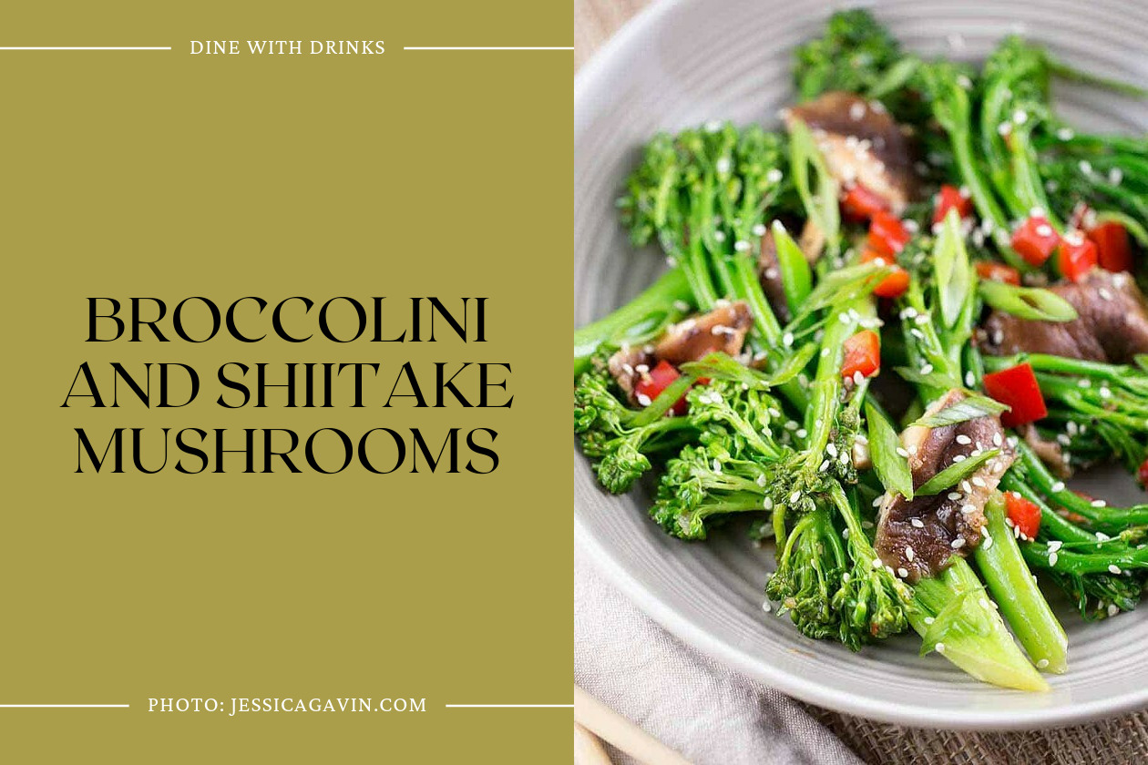 Broccolini And Shiitake Mushrooms