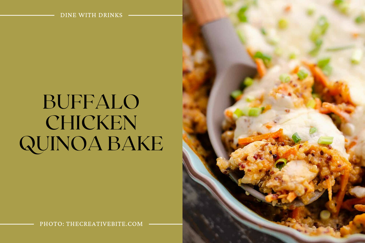 Buffalo Chicken Quinoa Bake