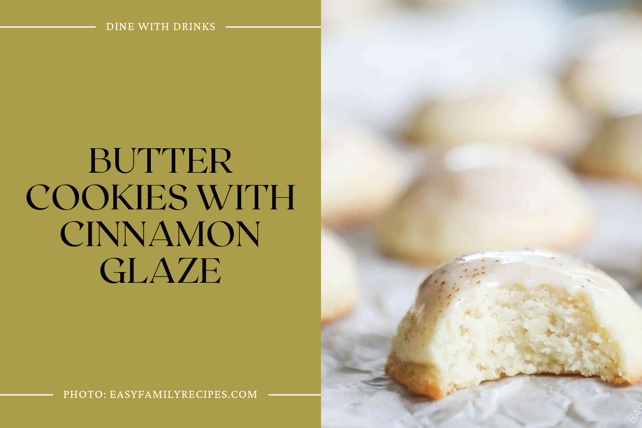 Butter Cookies With Cinnamon Glaze