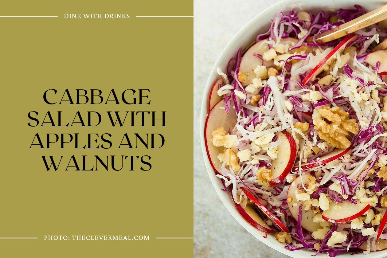 Cabbage Salad With Apples And Walnuts
