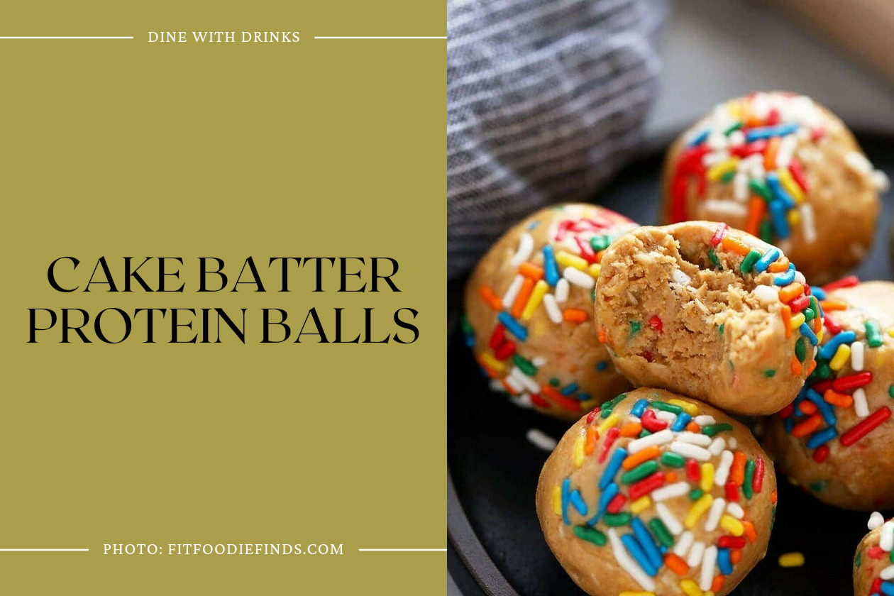 Cake Batter Protein Balls