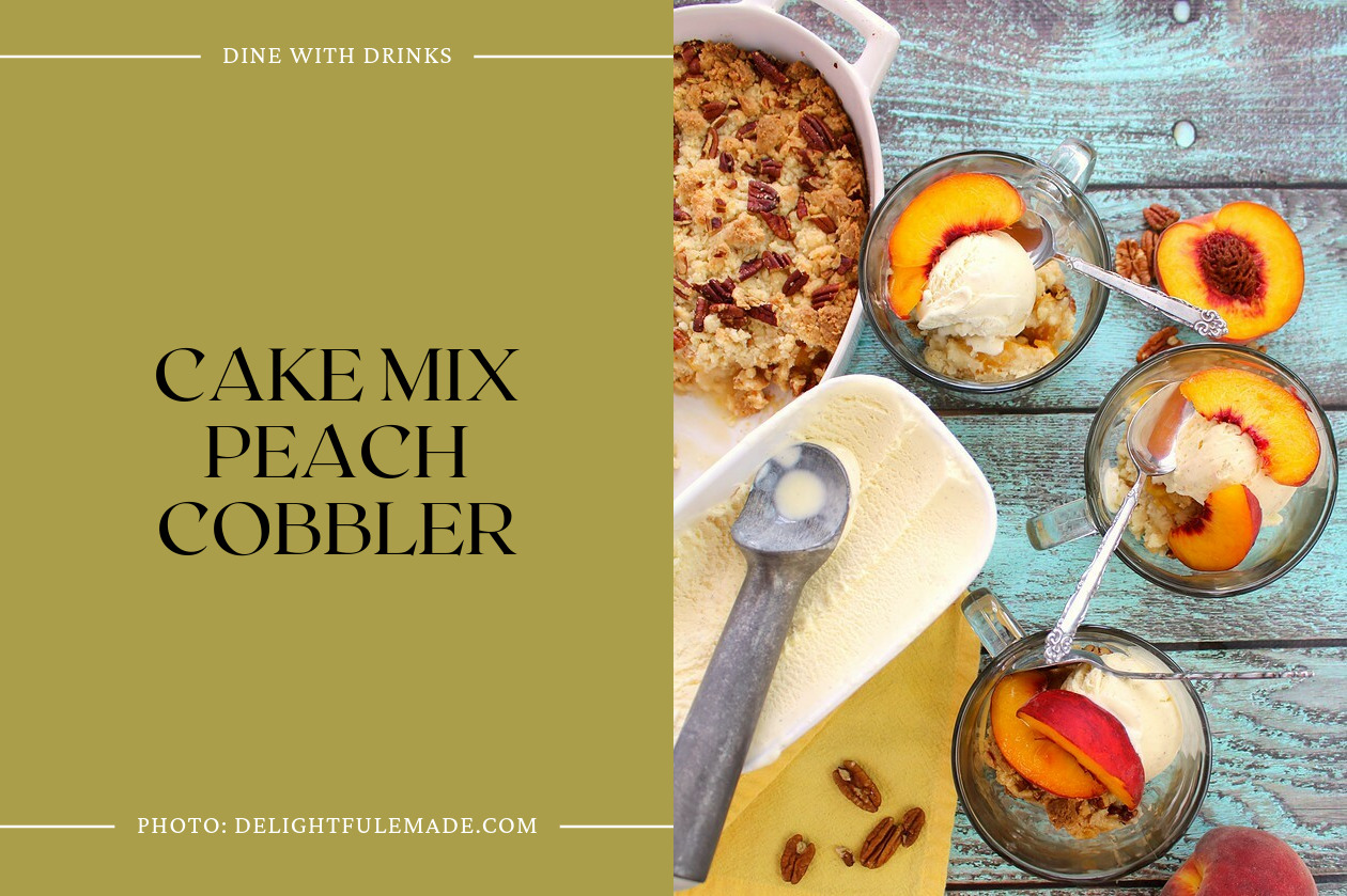 Cake Mix Peach Cobbler