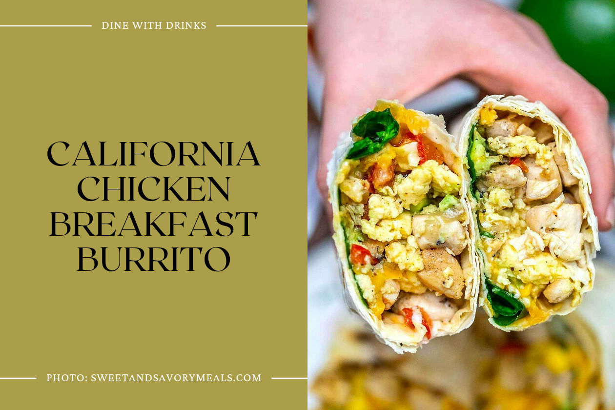 California Chicken Breakfast Burrito