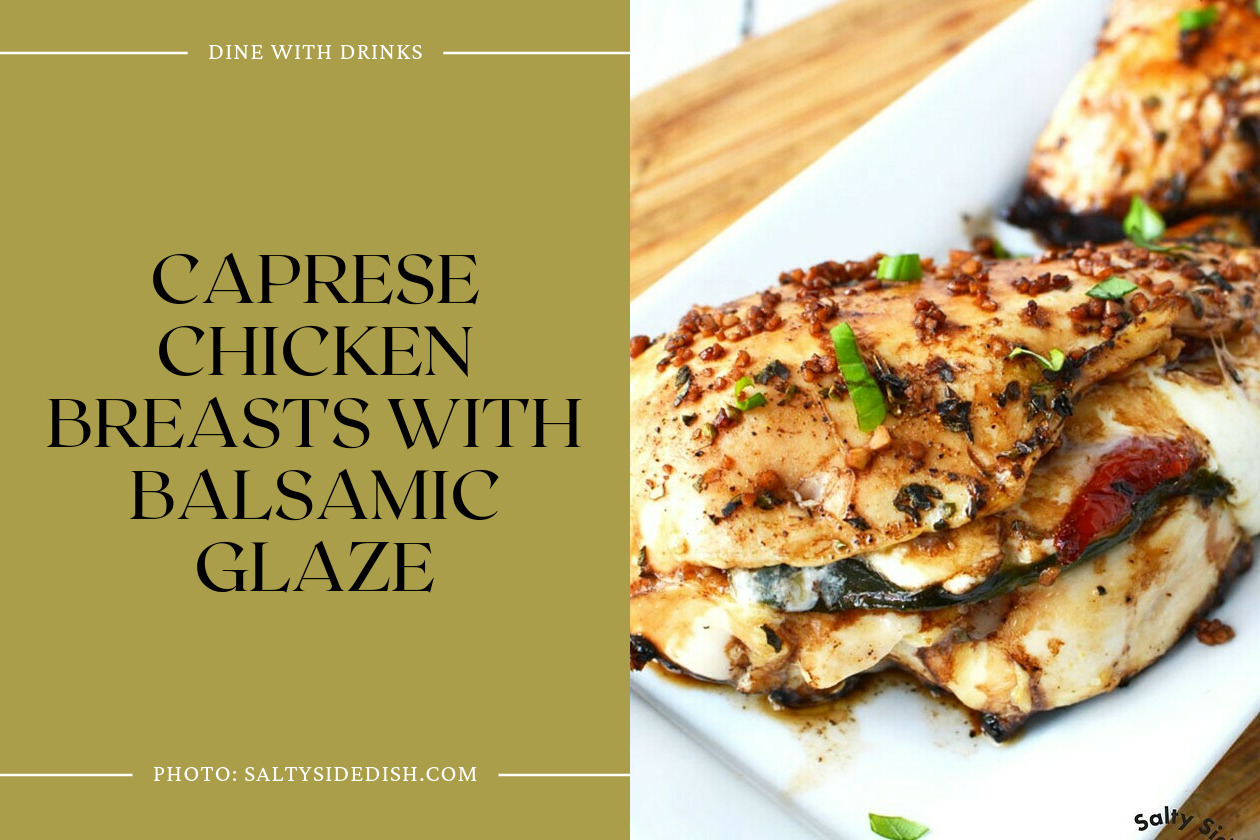 Caprese Chicken Breasts With Balsamic Glaze