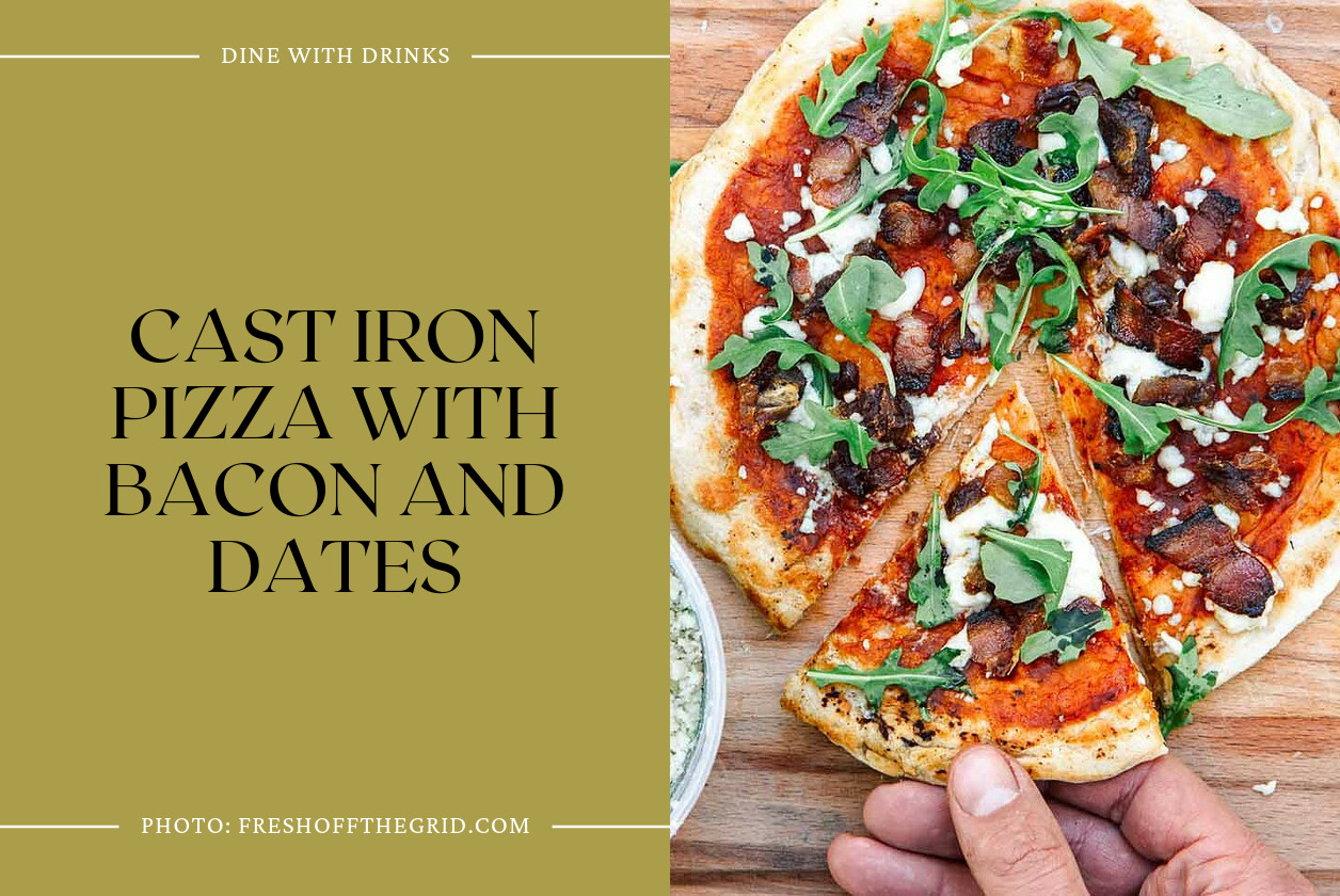 Cast Iron Pizza With Bacon And Dates