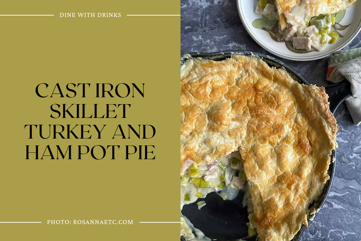 Cast Iron Skillet Turkey And Ham Pot Pie