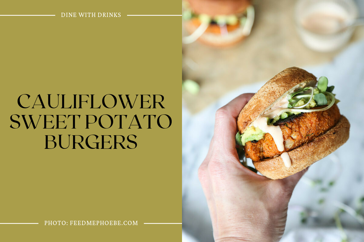 Cauliflower Sweet Potato Burgers