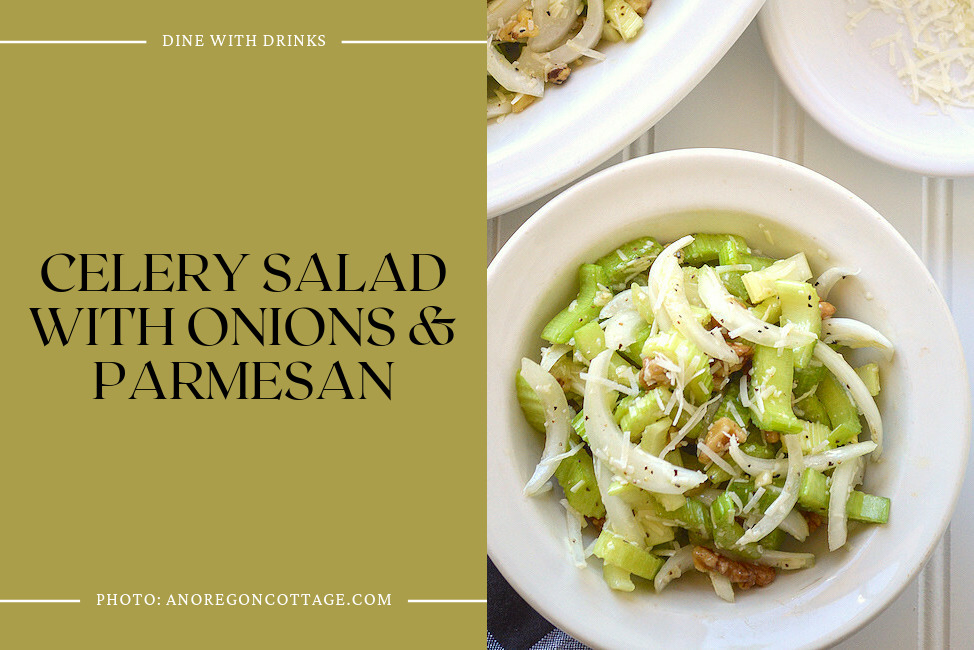 Celery Salad With Onions & Parmesan