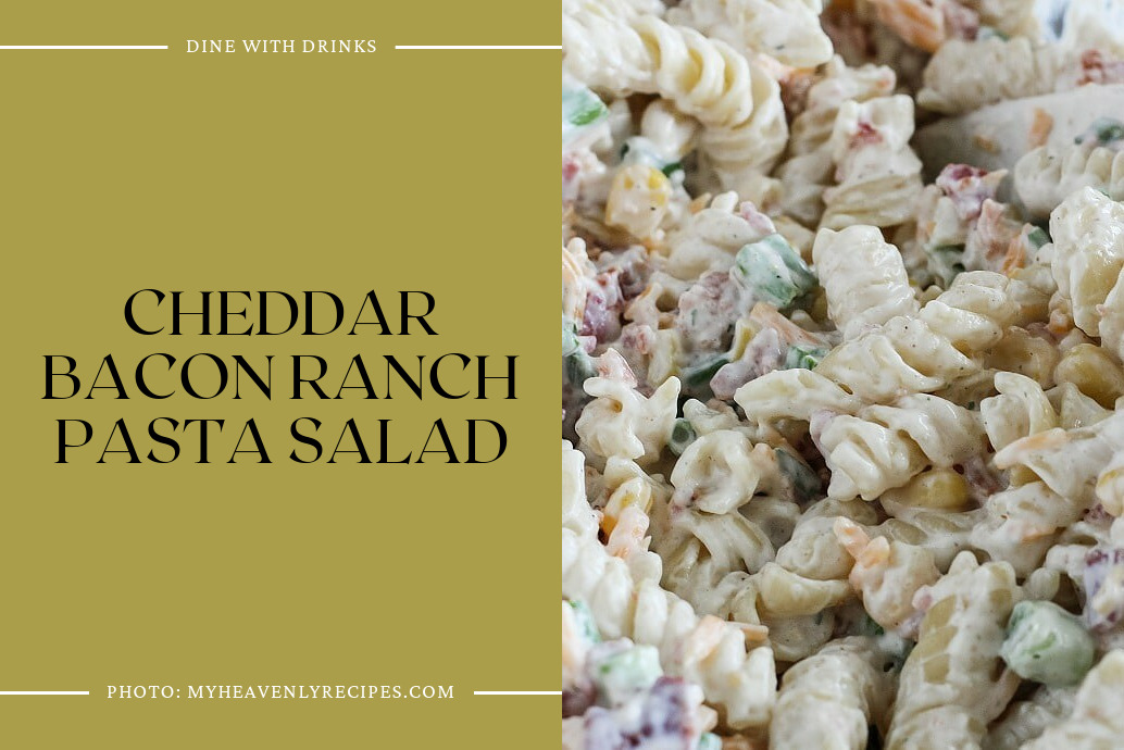 Cheddar Bacon Ranch Pasta Salad