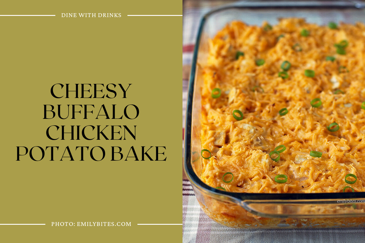 Cheesy Buffalo Chicken Potato Bake