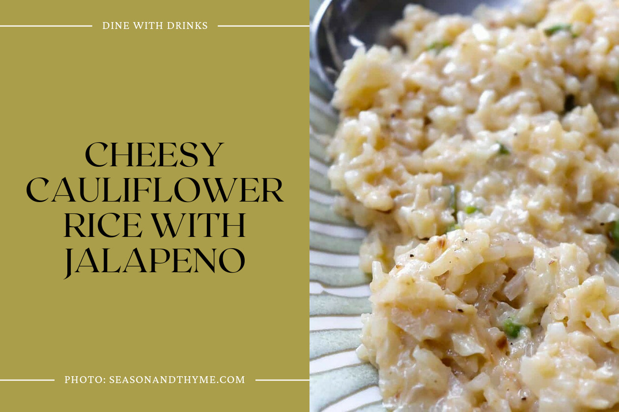 Cheesy Cauliflower Rice With Jalapeno
