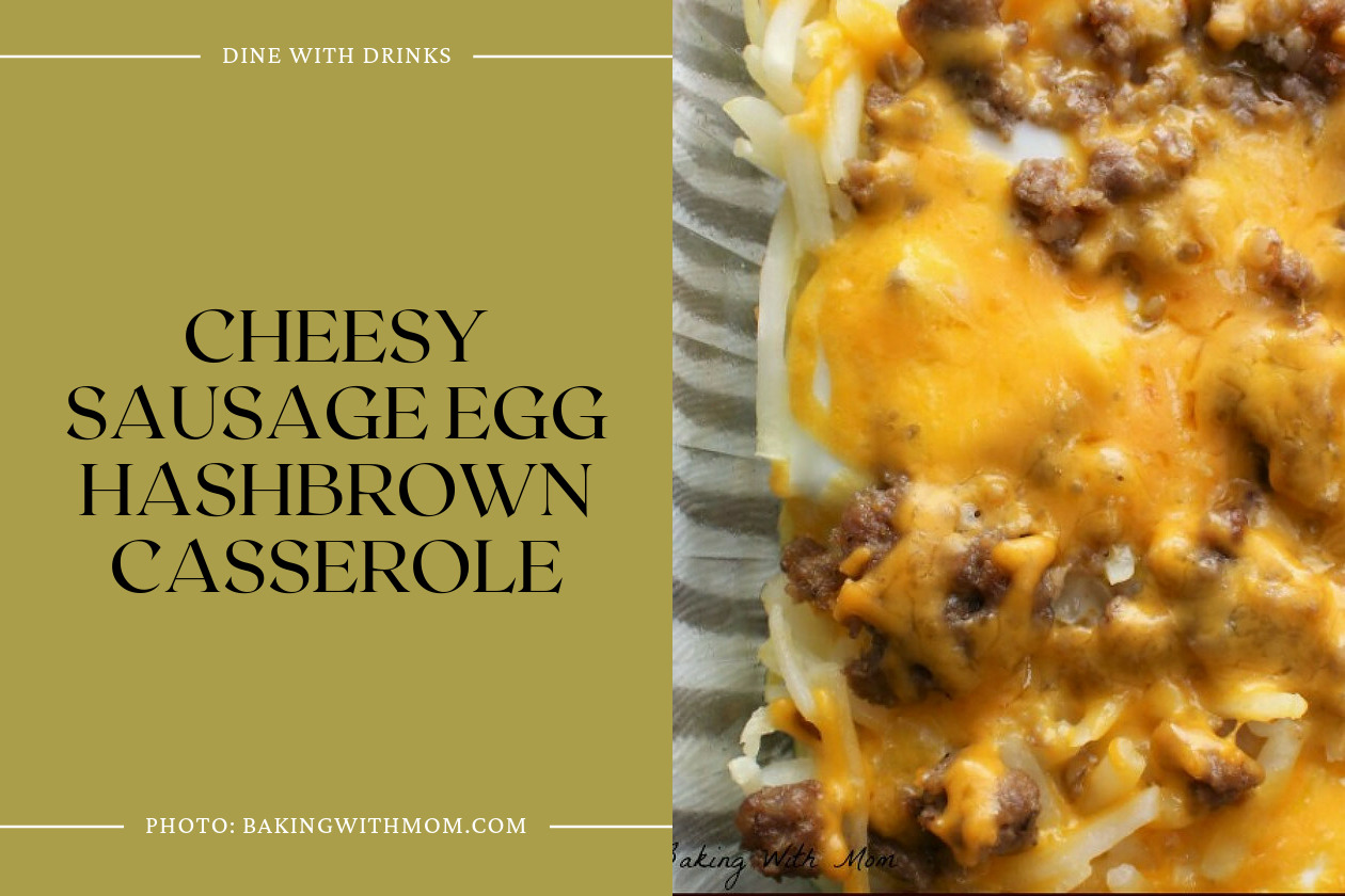 Cheesy Sausage Egg Hashbrown Casserole